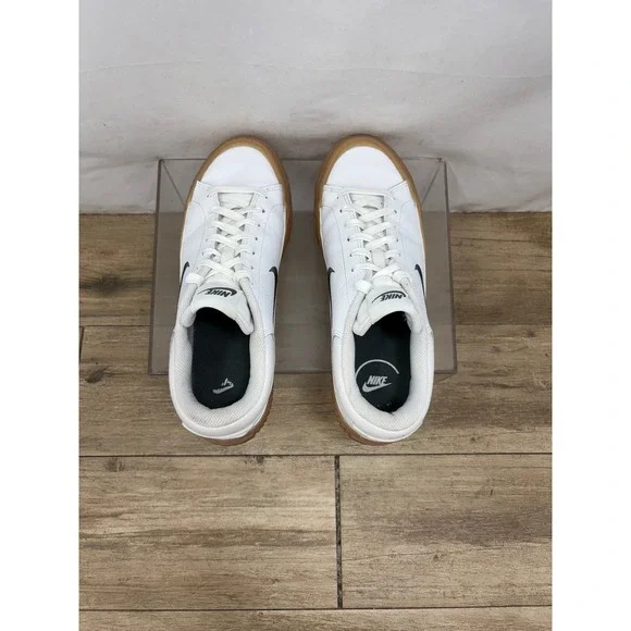 Nike White and Brown Women's Sneakers - Picture 5 of 10